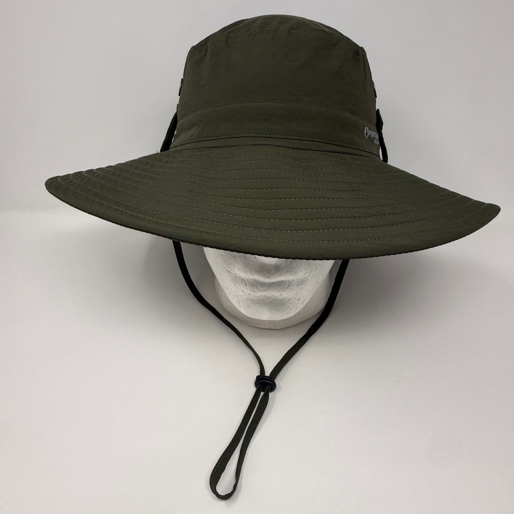 FURTALK Men Olive Green Sun Hat UPF 80+ Wide Brim Boonie Hiking Fishing Cap